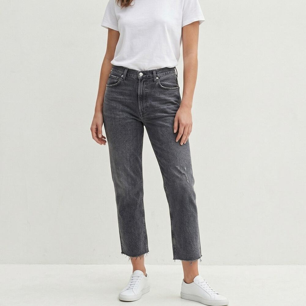 Citizens of Humanity Premium Vintage Daphne Crop Jean black sz 30